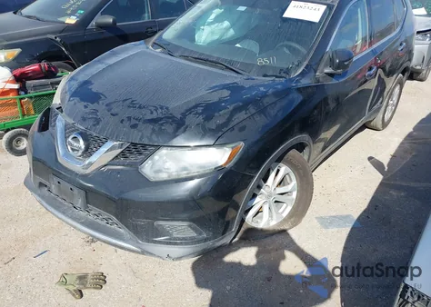 2016 Nissan Rogue S из США, поврежденный, VIN KNMAT2MV0GP598511